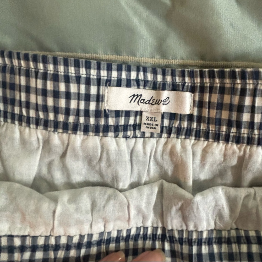 Madewell Gingham Tiered Pull On Skirt NWT - Picture 6 of 11